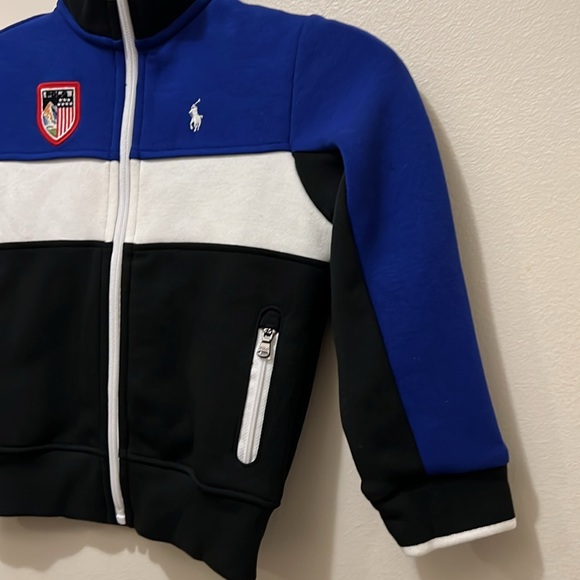 RALPH LAUREN POLO SPORT - 3T TODDLER BOYS FULL ZIP TRACK JACKET EUC LIKE NEW - Picture 4 of 10